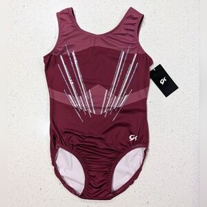 NEW COMPETITION TEAM GK Elite Gymnastics Dance Leotard AL LARGE Maroon SALUTE